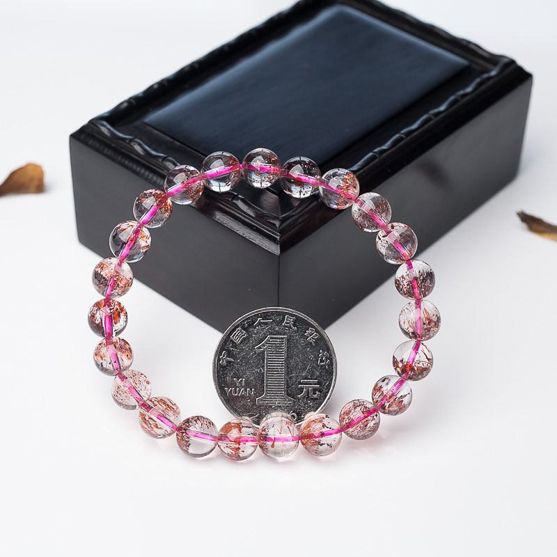 金草莓晶单圈手串-红掌柜