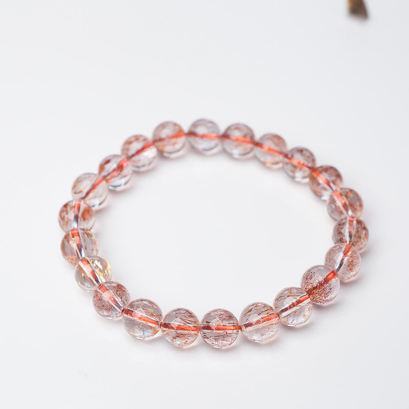 金草莓晶单圈手串-红掌柜