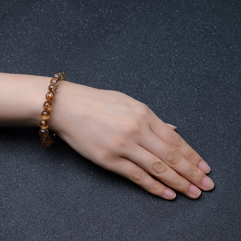 巴西铜发晶手串-红掌柜