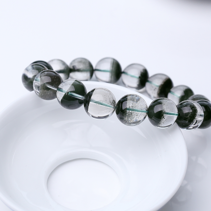 天然绿幽灵手串-红掌柜