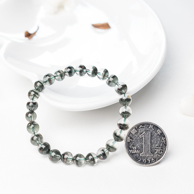 7mm绿幽灵手串-红掌柜