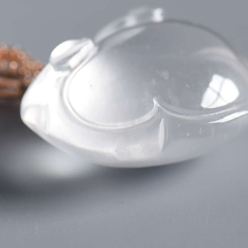 水沫玉如意锁吊坠-红掌柜