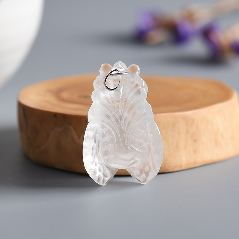 冰种透明水沫玉吊坠-红掌柜