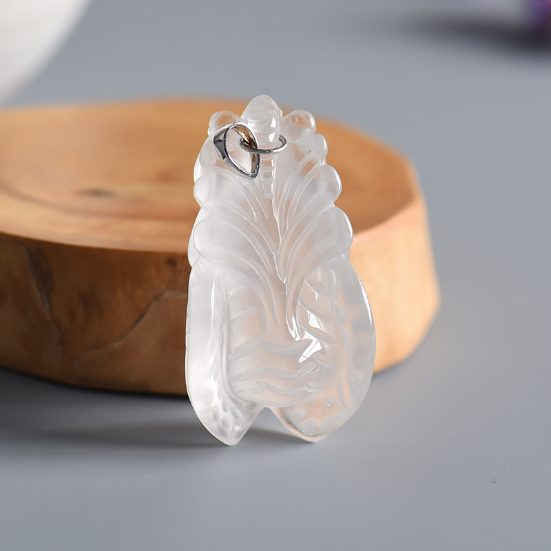 冰种透明水沫玉吊坠-红掌柜