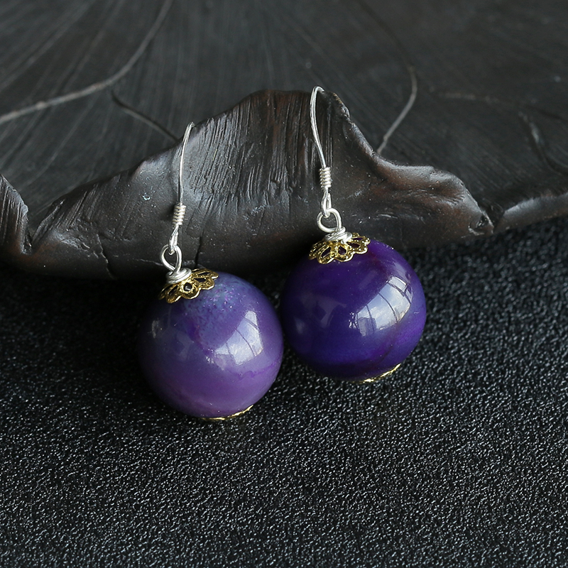 美国天然舒俱来圆珠吊坠-红掌柜