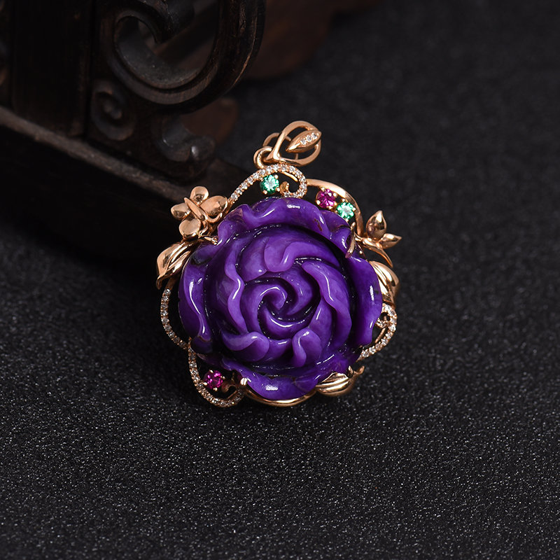 天然舒俱来挂坠-红掌柜