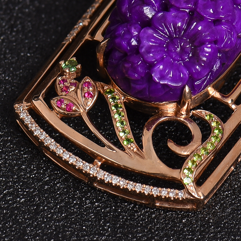 18K金镶钻舒俱来-红掌柜