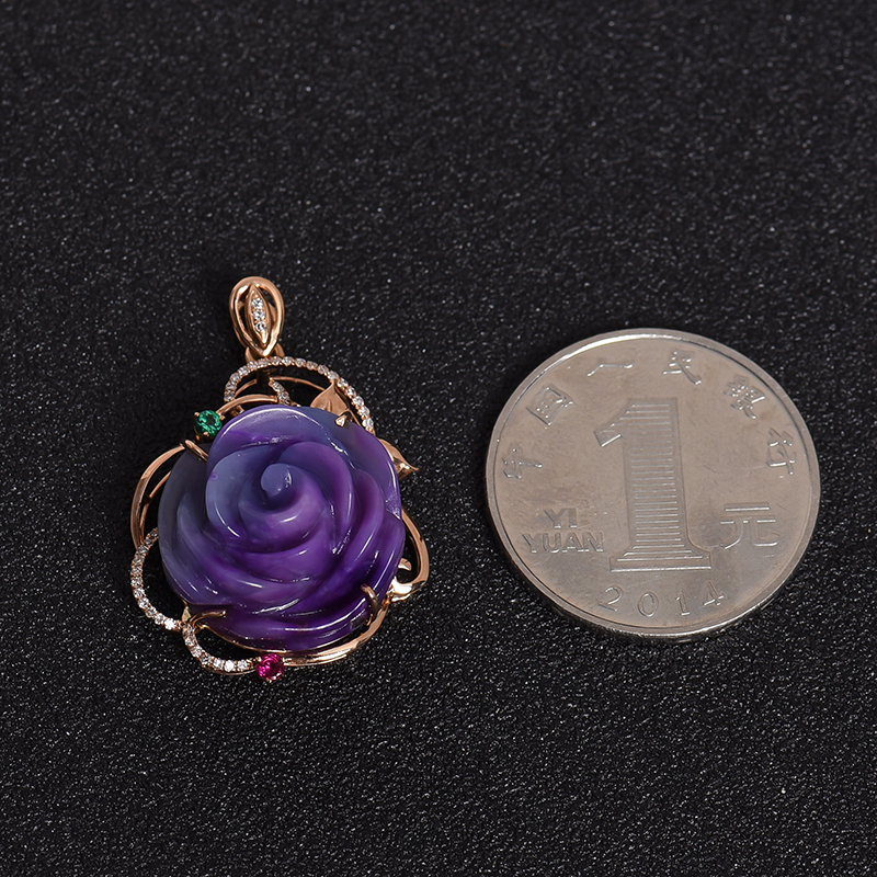 玫瑰花挂件-红掌柜