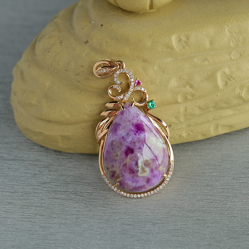 天然舒俱来挂坠-红掌柜