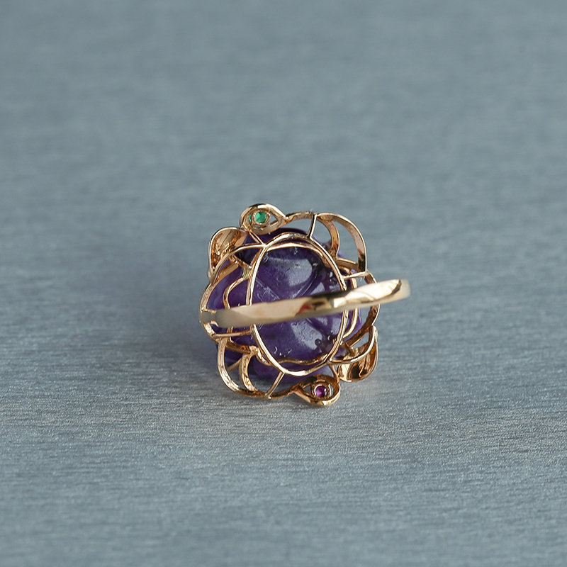 18K金镶钻舒俱来戒指-红掌柜