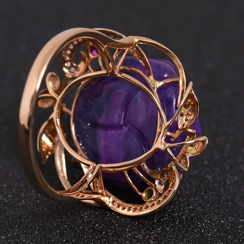 舒俱来玫瑰花戒指-红掌柜