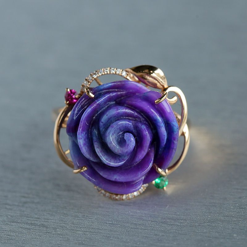 玫瑰花戒指-红掌柜