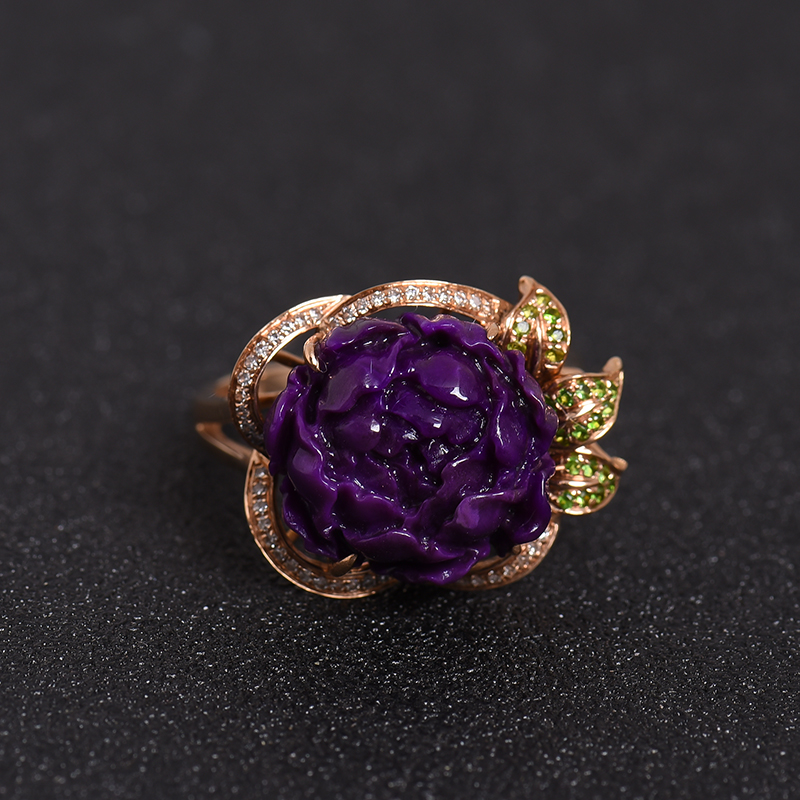 天然舒俱来戒指-红掌柜