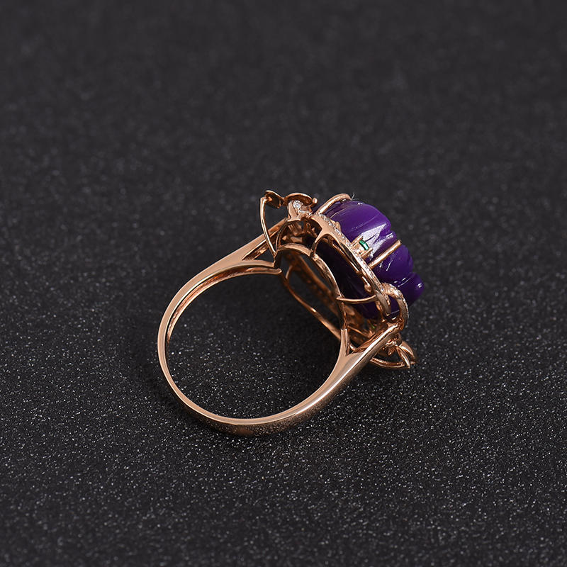 18K金镶钻舒俱来戒指-红掌柜