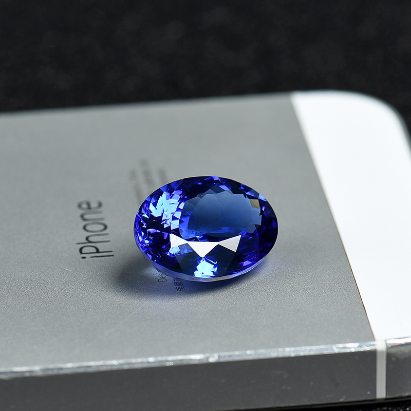 天然坦桑石戒面-红掌柜