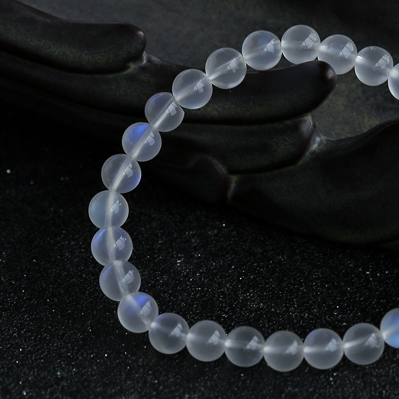 天然斯里兰卡月光石手链-红掌柜