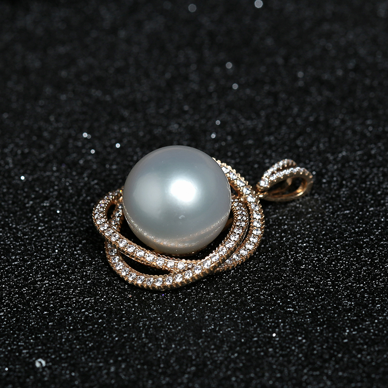 天然珍珠吊坠-红掌柜