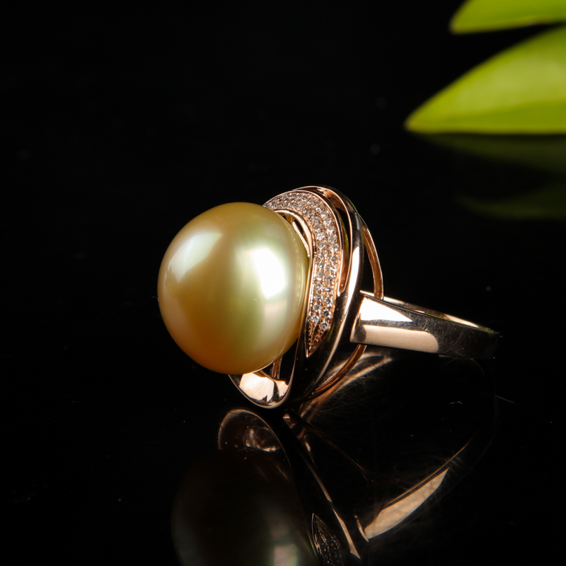 天然珍珠戒指-红掌柜