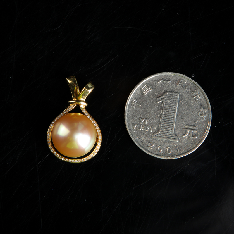 缅甸珍珠吊坠-红掌柜