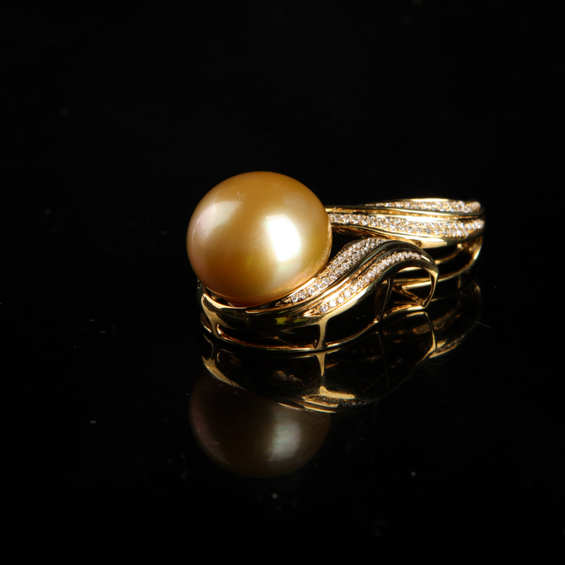 天然珍珠吊坠-红掌柜