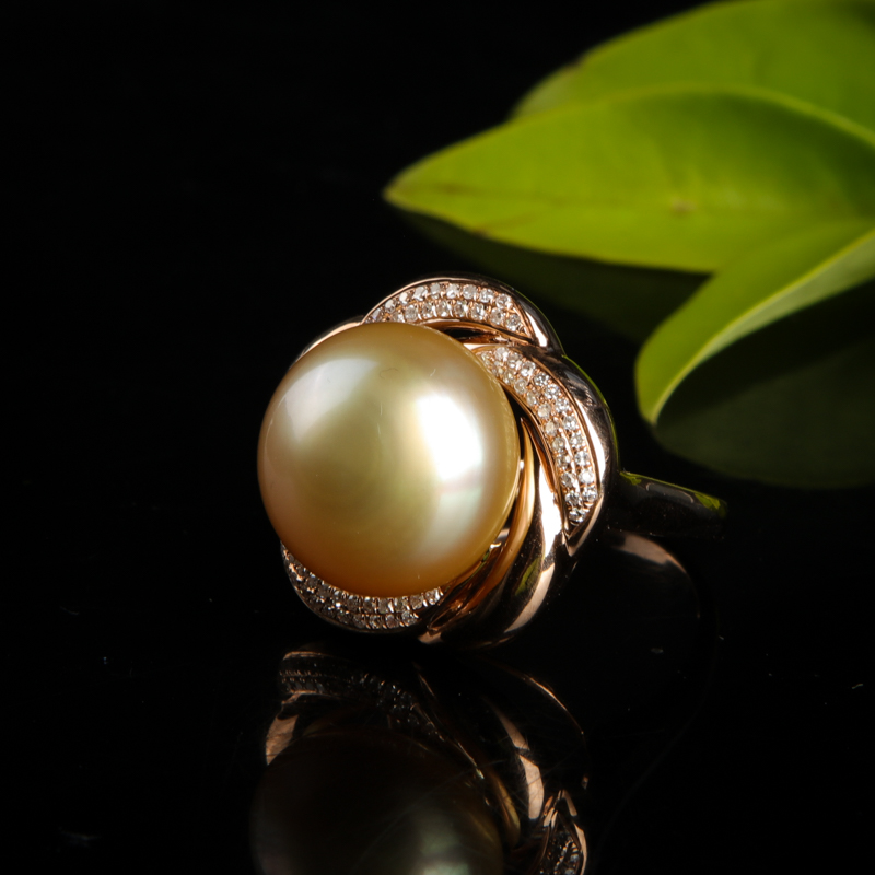 天然珍珠戒指-红掌柜