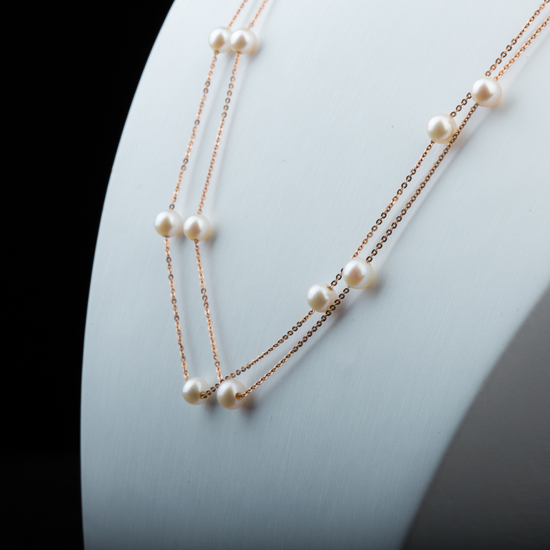 5.91mm天然日本珍珠项链-红掌柜