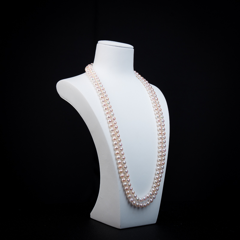 粉色珍珠毛衣链-红掌柜