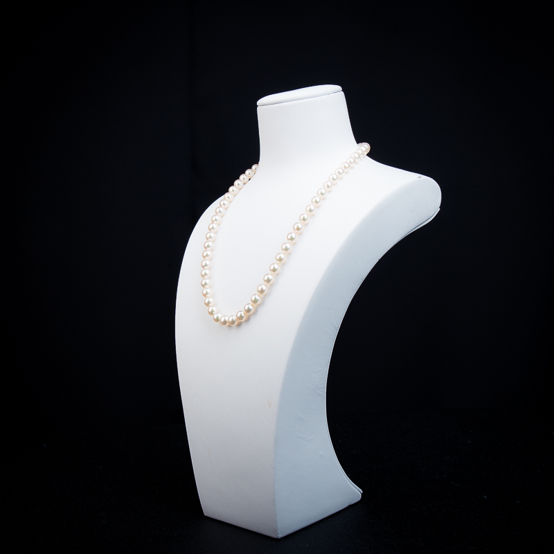 海水粉白色珍珠项链-红掌柜