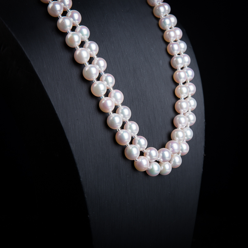 日本天然海水珍珠长链-红掌柜