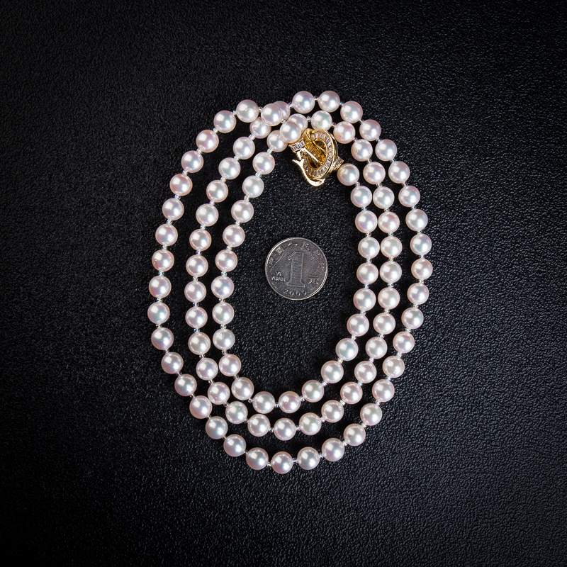 日本粉白珍珠长链-红掌柜