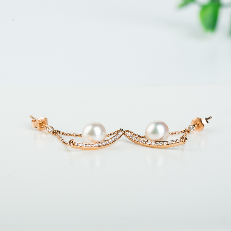 珍珠耳坠-红掌柜