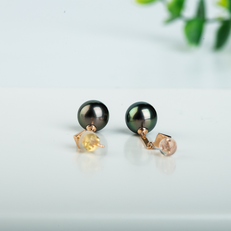 海水珍珠耳坠-红掌柜