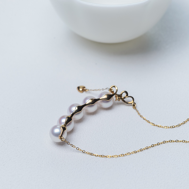 18K海水珍珠锁骨链-红掌柜