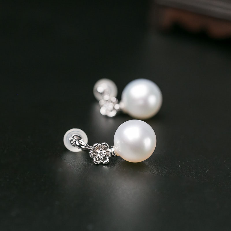 大溪地天然海水珍珠耳坠-红掌柜