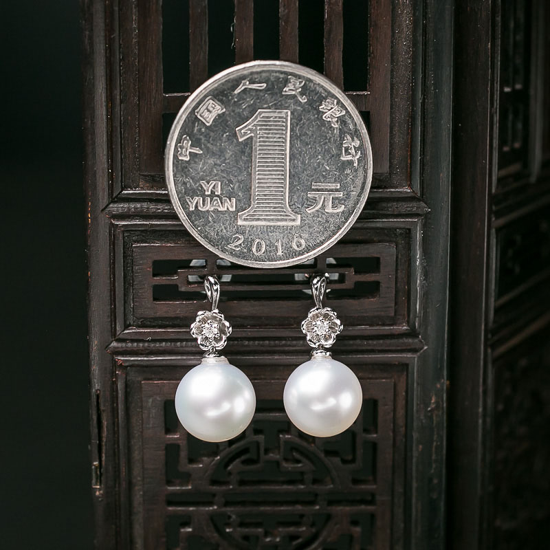 大溪地海水珍珠耳坠-红掌柜