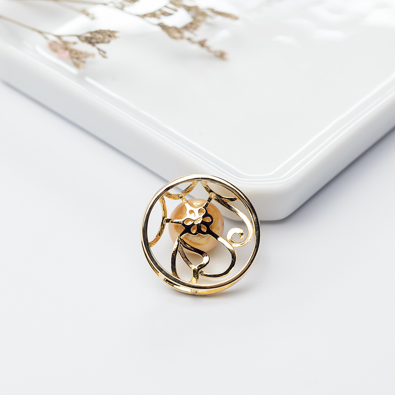 金色珍珠吊坠-红掌柜