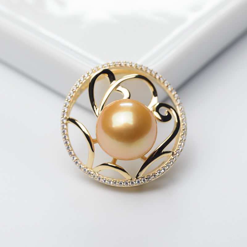 金色珍珠吊坠-红掌柜