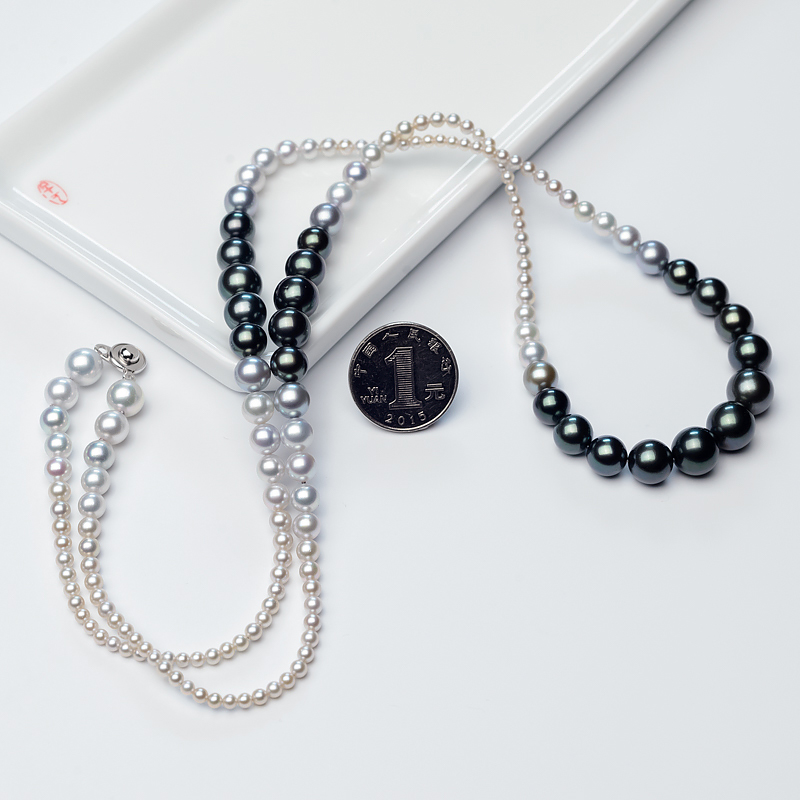 大溪地海水珍珠塔链-红掌柜