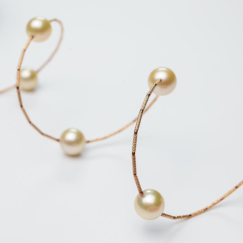 18K金色珍珠手链-红掌柜