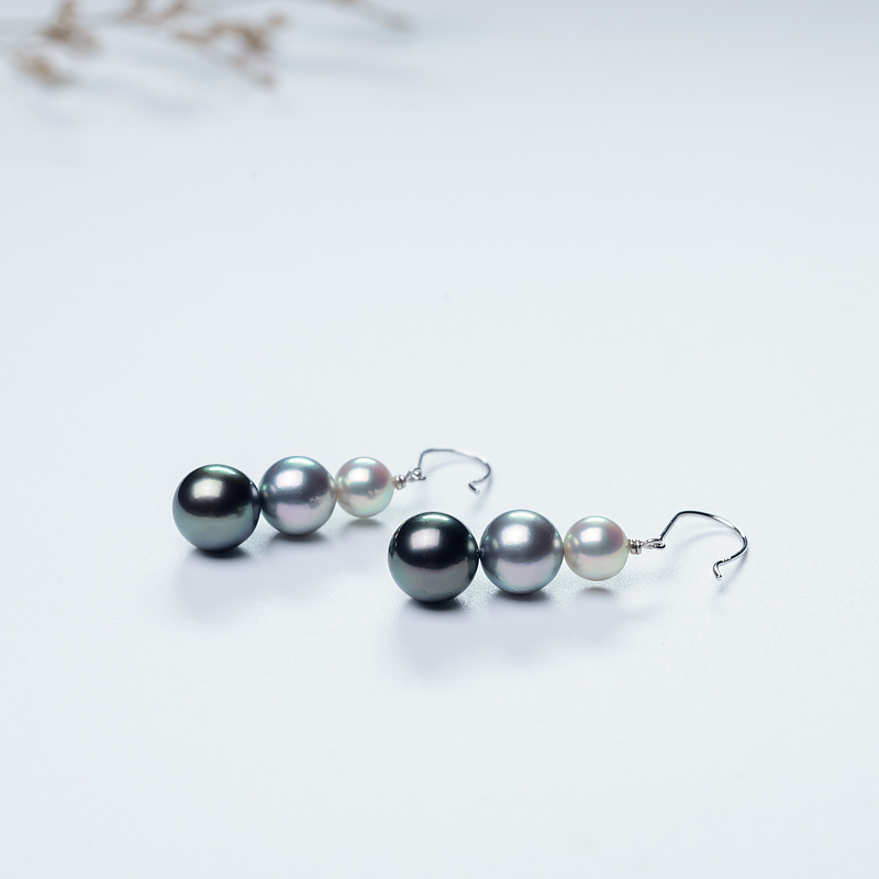 海水珍珠耳坠-红掌柜