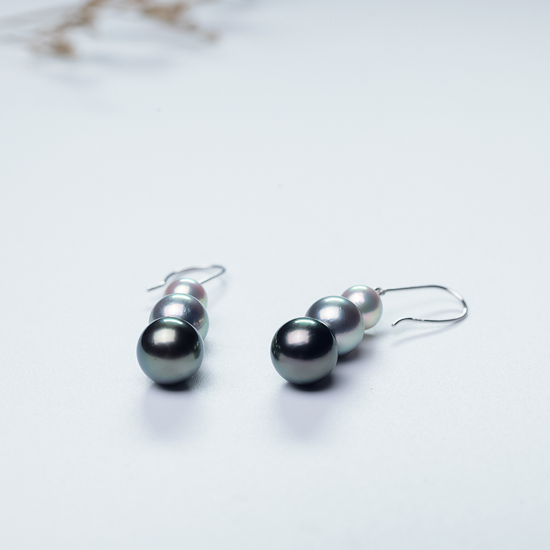 天然海水珍珠耳坠-红掌柜