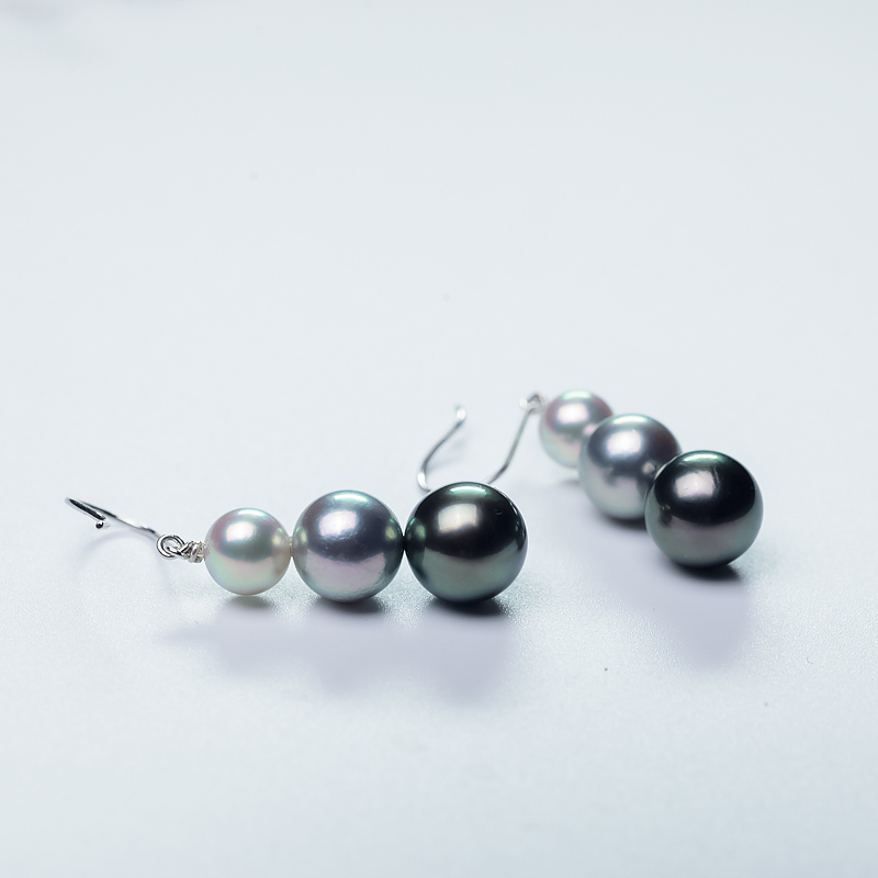 大溪地海水珍珠耳坠-红掌柜