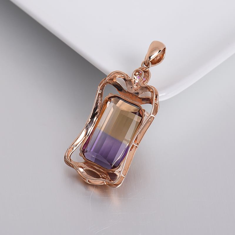 紫黄晶吊坠-红掌柜