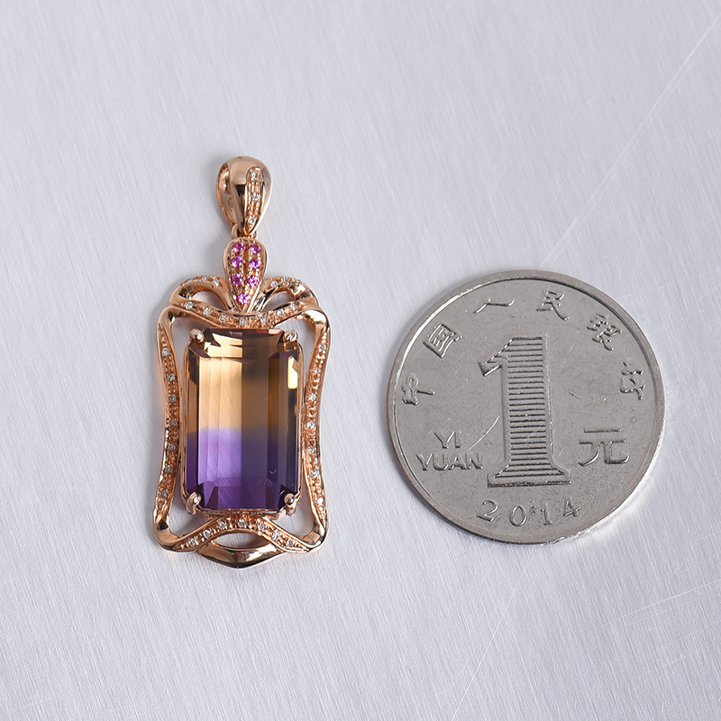 天然紫黄水晶-红掌柜