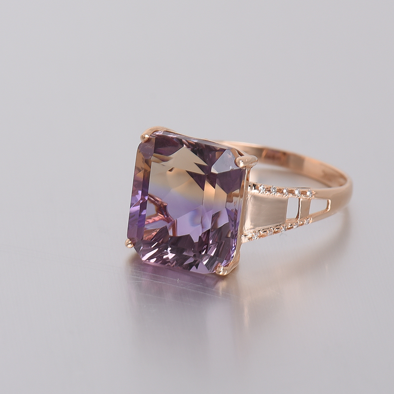 紫黄晶戒指-红掌柜