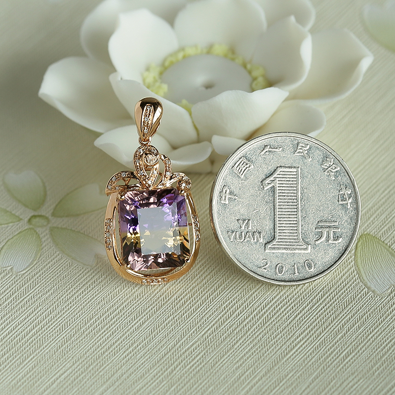 天然紫黄水晶-红掌柜