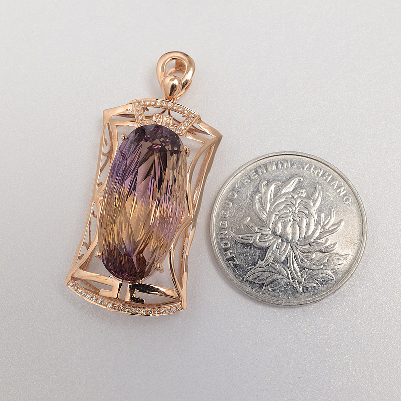 天然紫黄水晶-红掌柜