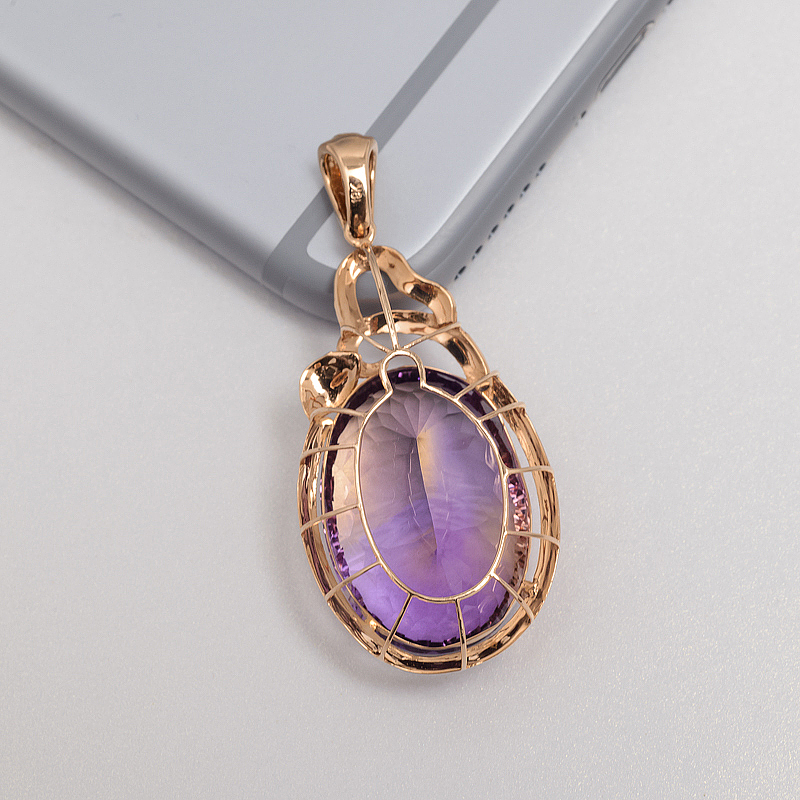 紫黄晶吊坠-红掌柜