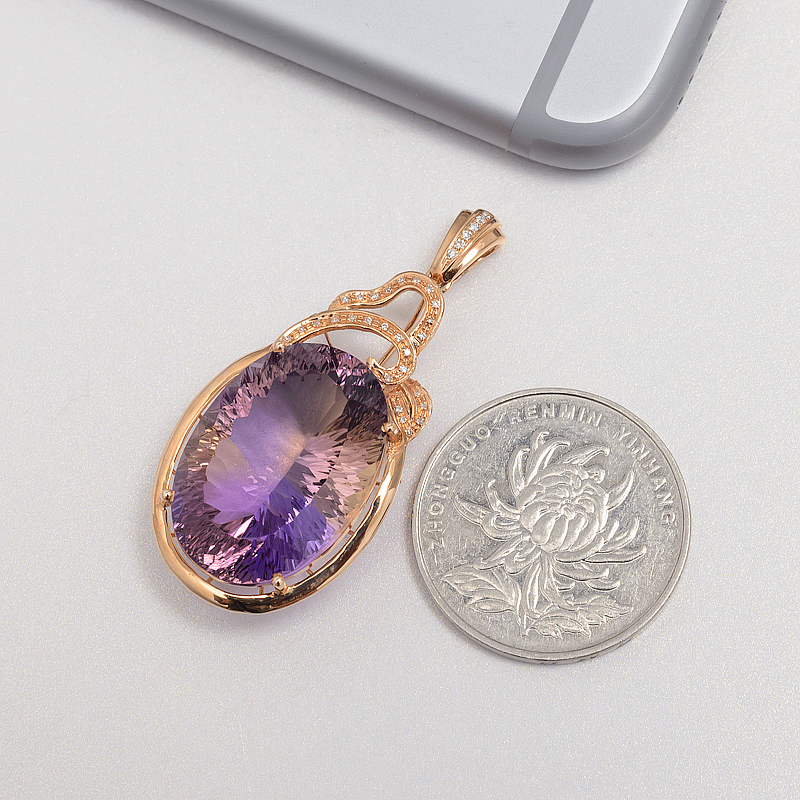 天然紫黄水晶-红掌柜