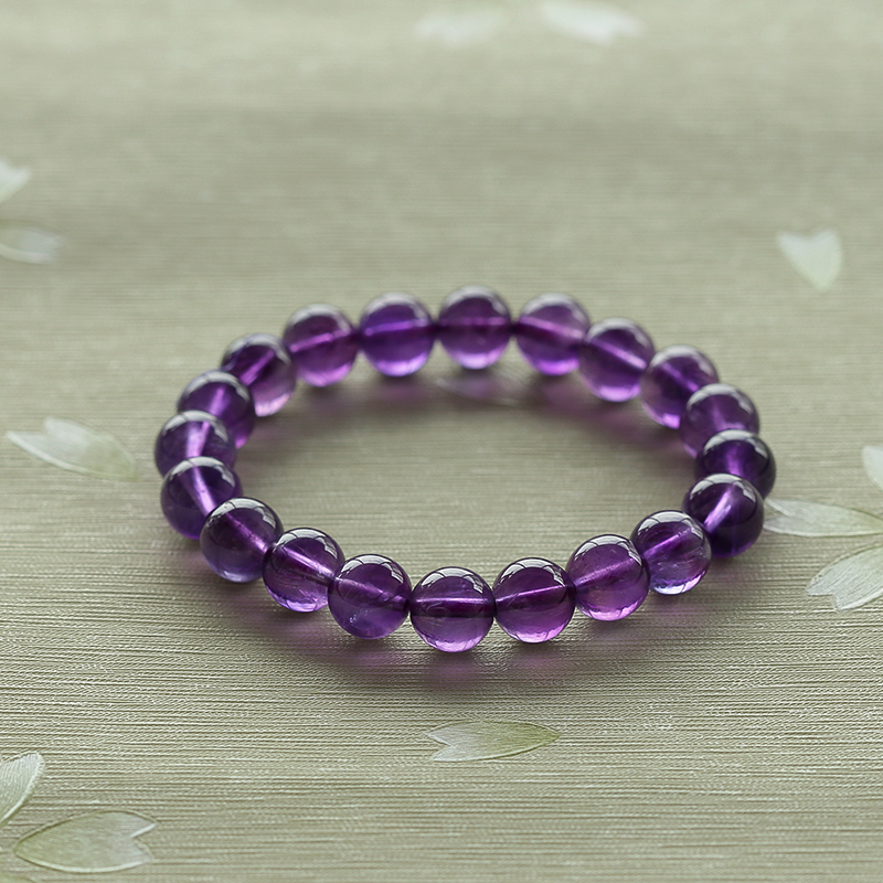 天然紫水晶手串-红掌柜
